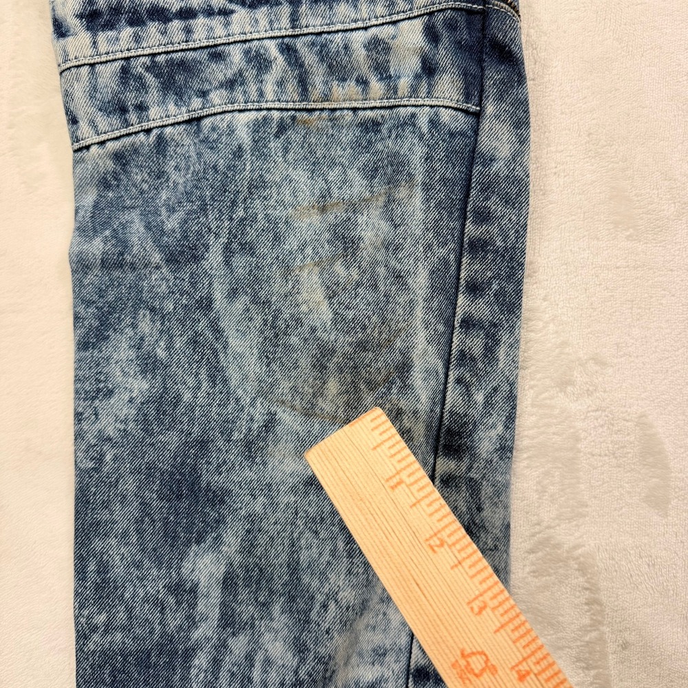 Blue Seven Denim Lab Mens 36x34 Distressed Moto Acid Wash Straight Jeans Blue - Picture 13 of 13